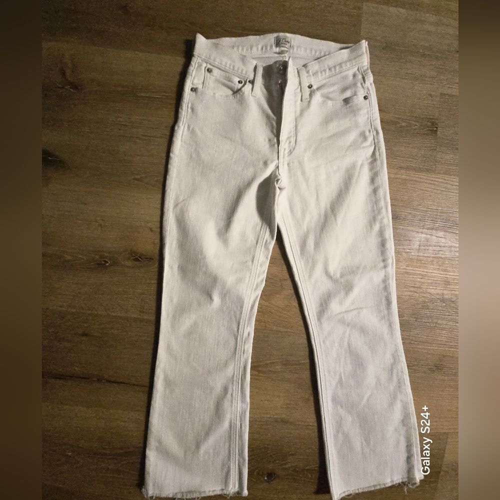 J. Crew White Straight Leg Denim - Picture 3 of 7